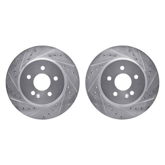 R1 Concepts® - Drilled and Slotted Front Brake Rotor Set
