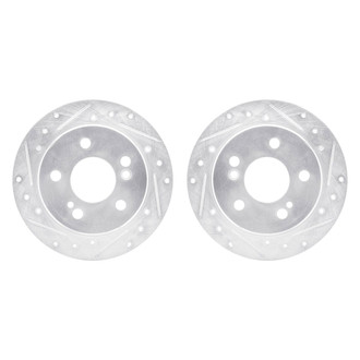 R1 Concepts® - Drilled and Slotted Rear Brake Rotor Set