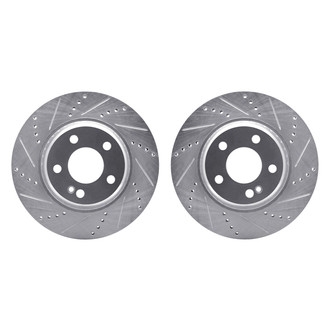 R1 Concepts® - Drilled and Slotted Rear Brake Rotor Set