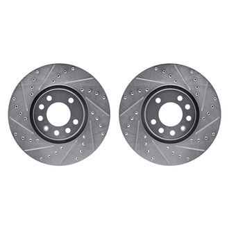 R1 Concepts® - Drilled and Slotted Front Brake Rotor Set