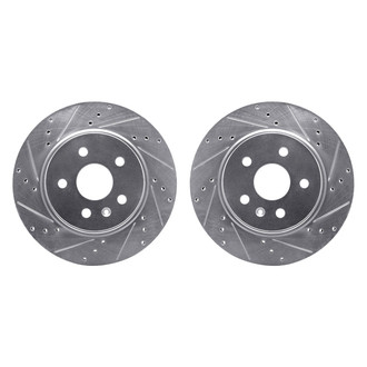 R1 Concepts® - Drilled and Slotted Rear Brake Rotor Set