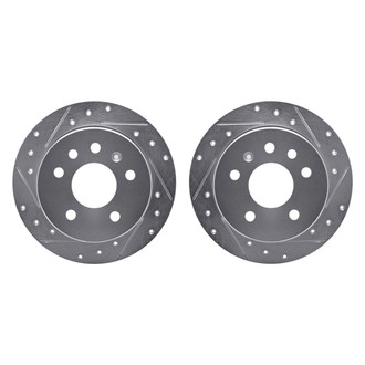R1 Concepts® - Drilled and Slotted Rear Brake Rotor Set