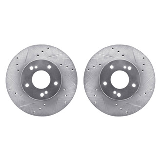 R1 Concepts® - Drilled and Slotted Front Brake Rotor Set