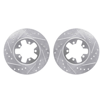 R1 Concepts® - Drilled and Slotted Front Brake Rotor Set