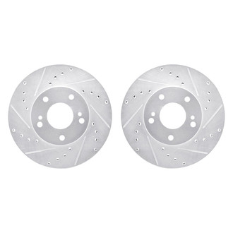 R1 Concepts® - Drilled and Slotted Front Brake Rotor Set