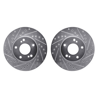 R1 Concepts® - Drilled and Slotted Front Brake Rotor Set