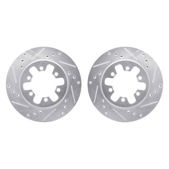 R1 Concepts® - Drilled and Slotted Front Brake Rotor Set