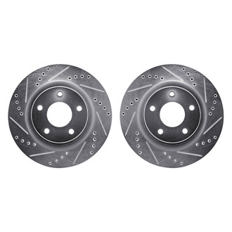 R1 Concepts® - Drilled and Slotted Front Brake Rotor Set