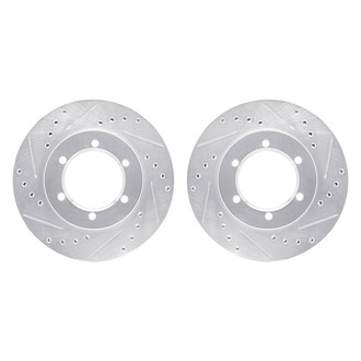 R1 Concepts® - Drilled and Slotted Front Brake Rotor Set