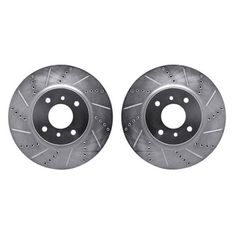R1 Concepts® - Drilled and Slotted Front Brake Rotor Set