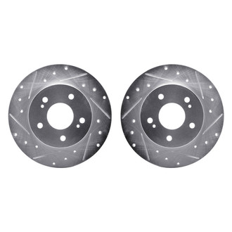 R1 Concepts® - Drilled and Slotted Rear Brake Rotor Set