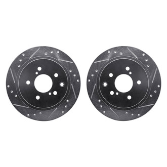 R1 Concepts® - eLINE Series™ Drilled and Slotted Rear Brake Rotor Set