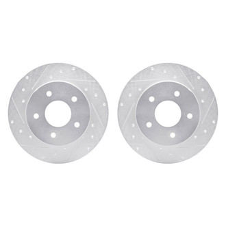 R1 Concepts® - Drilled and Slotted Rear Brake Rotor Set