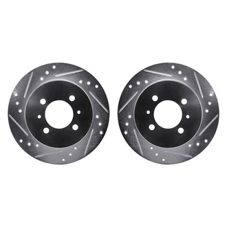 R1 Concepts® - Drilled and Slotted Rear Brake Rotor Set