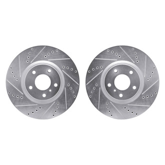 R1 Concepts® - Drilled and Slotted Front Brake Rotor Set