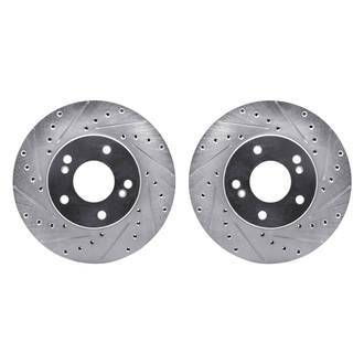 R1 Concepts® - Drilled and Slotted Front Brake Rotor Set