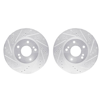 R1 Concepts® - Drilled and Slotted Front Brake Rotor Set
