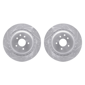 R1 Concepts® - Drilled and Slotted Rear Brake Rotor Set