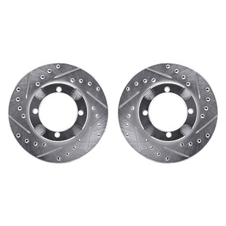 R1 Concepts® - Drilled and Slotted Front Brake Rotor Set