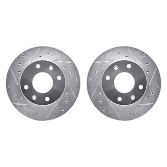 R1 Concepts® - Drilled and Slotted Front Brake Rotor Set