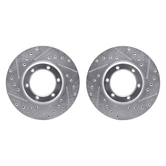 R1 Concepts® - Drilled and Slotted Front Brake Rotor Set
