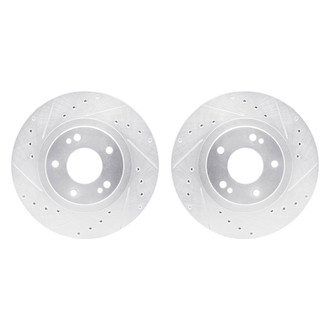 R1 Concepts® - Drilled and Slotted Front Brake Rotor Set