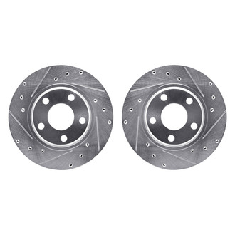 R1 Concepts® - Drilled and Slotted Front Brake Rotor Set