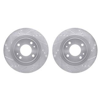 R1 Concepts® - Drilled and Slotted Front Brake Rotor Set