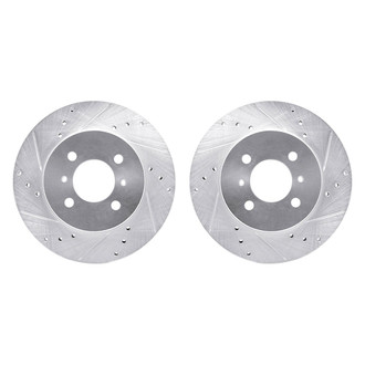R1 Concepts® - Drilled and Slotted Front Brake Rotor Set