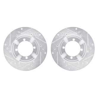 R1 Concepts® - Drilled and Slotted Front Brake Rotor Set