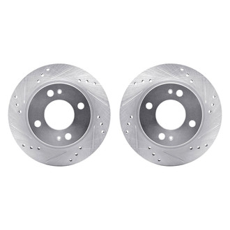 R1 Concepts® - Drilled and Slotted Front Brake Rotor Set