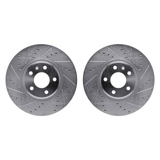 R1 Concepts® - Drilled and Slotted Front Brake Rotor Set