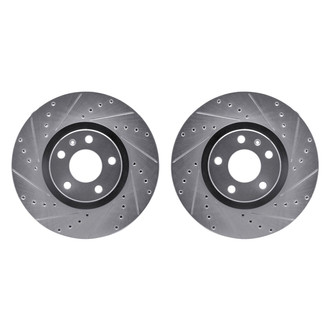 R1 Concepts® - Drilled and Slotted Front Brake Rotor Set