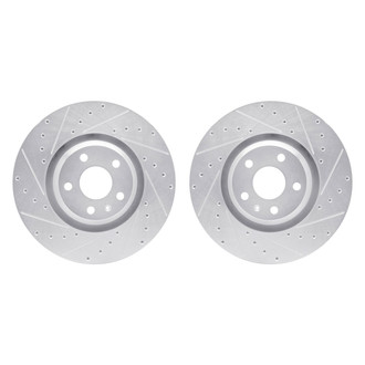 R1 Concepts® - Drilled and Slotted Front Brake Rotor Set