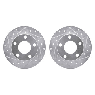 R1 Concepts® - Drilled and Slotted Rear Brake Rotor Set