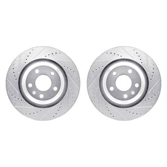 R1 Concepts® - Drilled and Slotted Rear Brake Rotor Set
