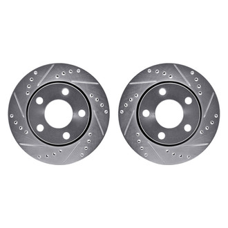 R1 Concepts® - Drilled and Slotted Rear Brake Rotor Set