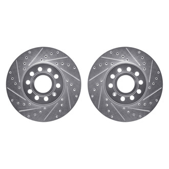 R1 Concepts® - Drilled and Slotted Front Brake Rotor Set