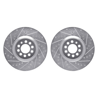R1 Concepts® - Drilled and Slotted Front Brake Rotor Set