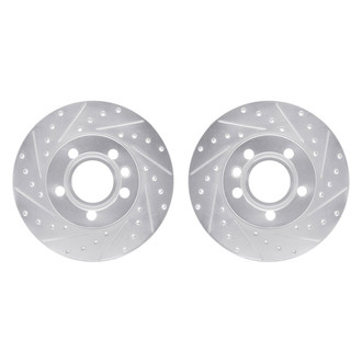 R1 Concepts® - Drilled and Slotted Front Brake Rotor Set