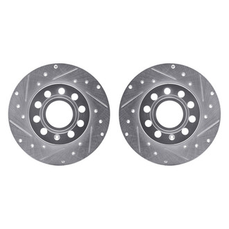 R1 Concepts® - Drilled and Slotted Rear Brake Rotor Set