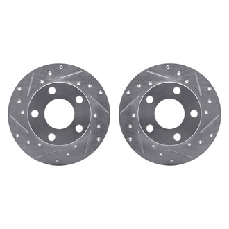 R1 Concepts® - Drilled and Slotted Rear Brake Rotor Set