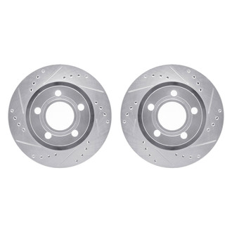 R1 Concepts® - Drilled and Slotted Rear Brake Rotor Set