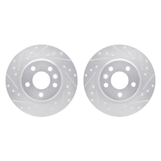 R1 Concepts® - eLINE Series™ Drilled and Slotted Rear Brake Rotor Set