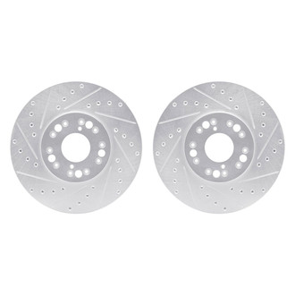 R1 Concepts® - Drilled and Slotted Front Brake Rotor Set