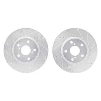R1 Concepts® - Drilled and Slotted Front Brake Rotor Set