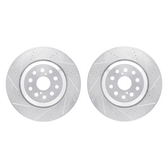 R1 Concepts® - Drilled and Slotted Front Brake Rotor Set