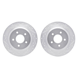 R1 Concepts® - Drilled and Slotted Front Brake Rotor Set