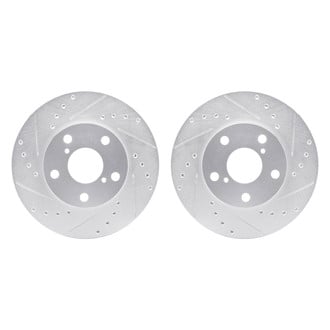 R1 Concepts® - Drilled and Slotted Front Brake Rotor Set