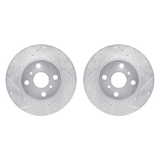 R1 Concepts® - Drilled and Slotted Front Brake Rotor Set